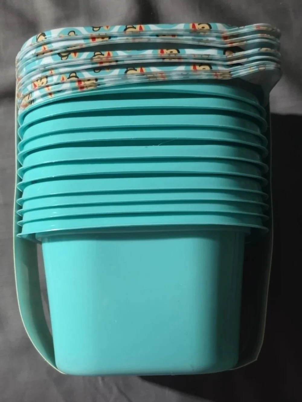 Paul Frank Turquoise Stackable Food Storage Containers - 20 Piece Set